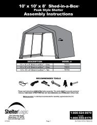 10' x 10' x 8' Shed-in-a-BoxÂ® Assembly Instructions