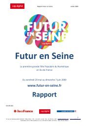 Rapport sur Futur en Seine 2009