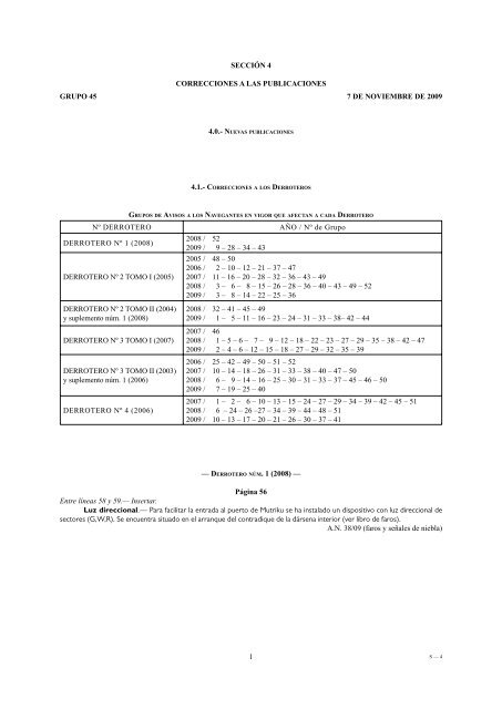 avisos a los navegantes - Armada EspaÃƒÂ±ola - Ministerio de Defensa