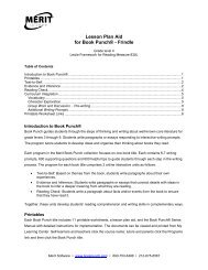 Lesson Plan Aid for Book PunchÂ® - Frindle - Merit Software