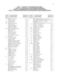 PART 2 â AIRCRAFT TYPE DESIGNATORS (DECODE ... - ICAO