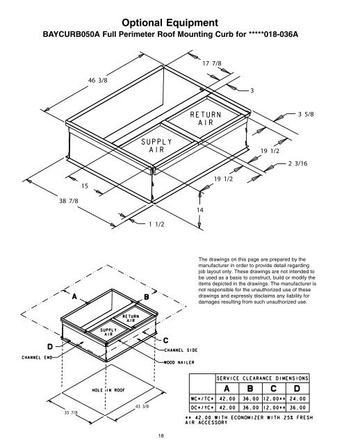 Trane XL14c Package Gas Electric Product Data Specifications