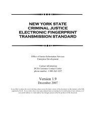New York State Criminal Justice Electronic Fingerprint - Division of ...