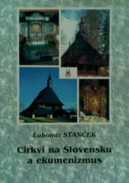 Cirkvi na Slovensku a ekumenizmus - Evanjelizacia