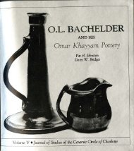 O.L. Bachelder and his Omar Khayyam Pottery - Mint Museum