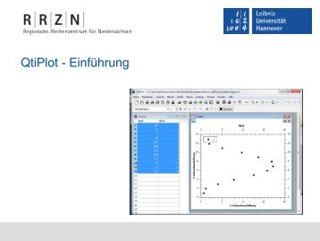 QtiPlot - Einführung - RRZN