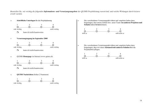 QUIMS Schlussbericht definitiv - Interface