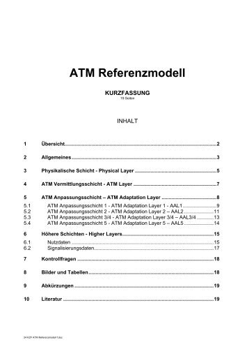 Kurzfassung ATM Referenzmodell