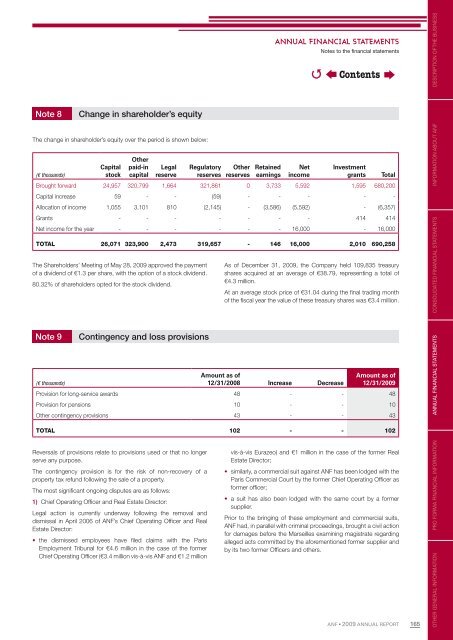 Download the 2009 annual report in PDF format - ANF