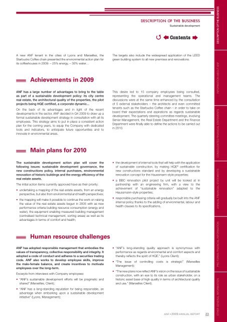 Download the 2009 annual report in PDF format - ANF