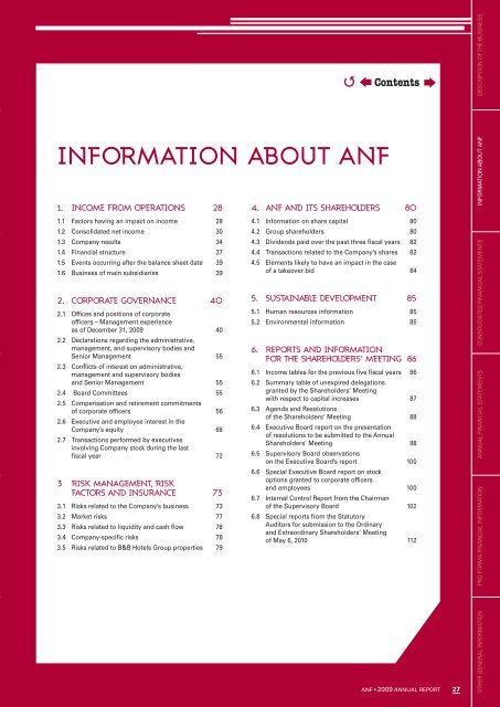 Download the 2009 annual report in PDF format - ANF