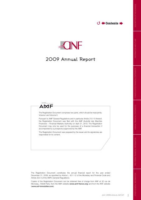 Download the 2009 annual report in PDF format - ANF