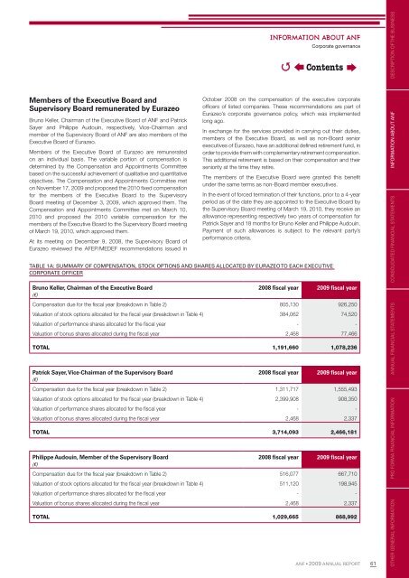 Download the 2009 annual report in PDF format - ANF