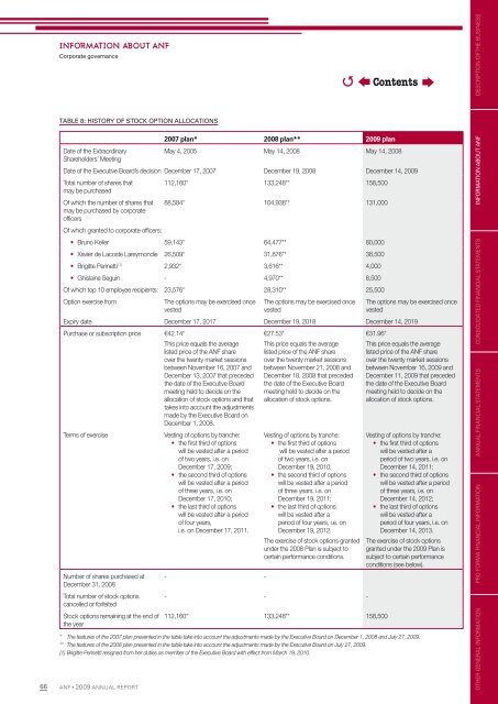 Download the 2009 annual report in PDF format - ANF