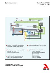 Sensors and systems for combustion technology System ... - lamtec