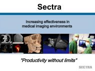 Business operation Medical systems - Sectra