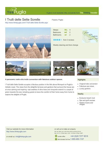 I Trulli delle Sette Sorelle - Think Puglia