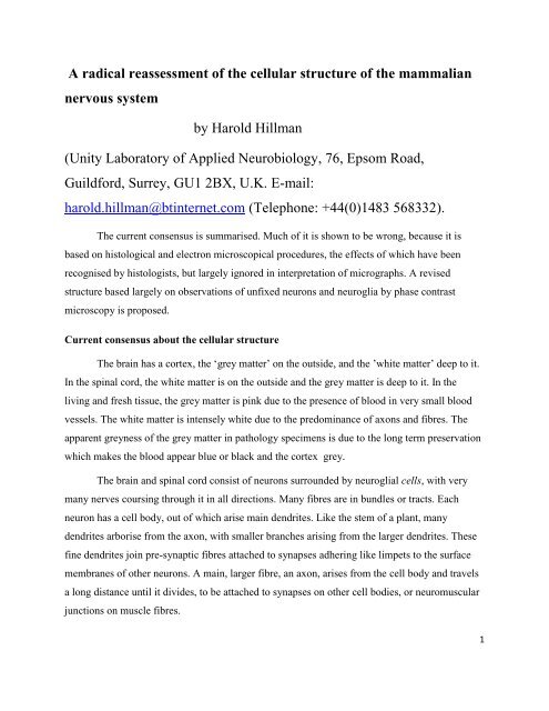download PDF version - Dr Harold Hillman