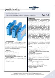 Produktinformation Typ: TMS - Reissmann Sensortechnik GmbH