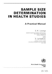 SAMPLE SIZE DETERMINATION IN HEALTH STUDIES - Tuberculosis