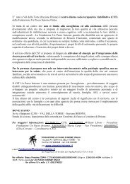 E' nato a Val della Torre (frazione Brione) il centro diurno socio ...