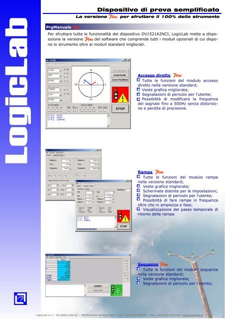 LogicLab s.r.l – Via della valle 67 – 20048 Carate Brianza (MI) – Tel ...