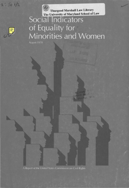 Social Indicators of Equality for Minorities and Women - University of ...