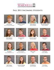 Fall 2011 Incoming Students