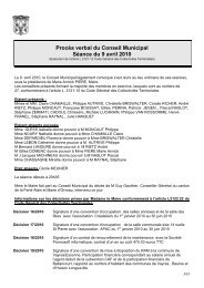 ProcÃ¨s verbal du Conseil Municipal SÃ©ance du 9 ... - La FertÃ© Alais