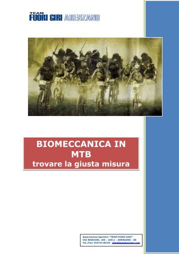 BIOMECCANICA IN MTB trovare la giusta misura - Team Fuorigiri