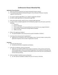 Cardiovascular Medicine Fellowship FAQs - University of Missouri