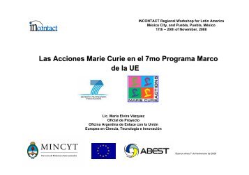 Las Acciones Marie Curie en el 7mo Programa Marco de la UE