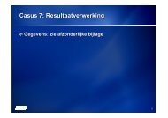 Casus 7: Resultaatverwerking - BIBF