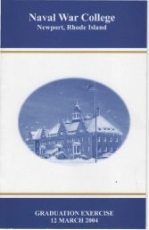 March 12, 2004 - US Naval War College