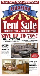 SHOP THE TENT â¢ SHOP THE STORE - Levin Furniture