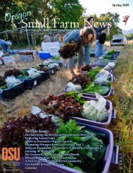 Small Farm News - Oregon Small Farms - Oregon State University