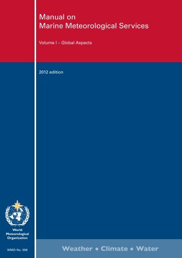 Manual on Marine Meteorological Services - E-Library - WMO