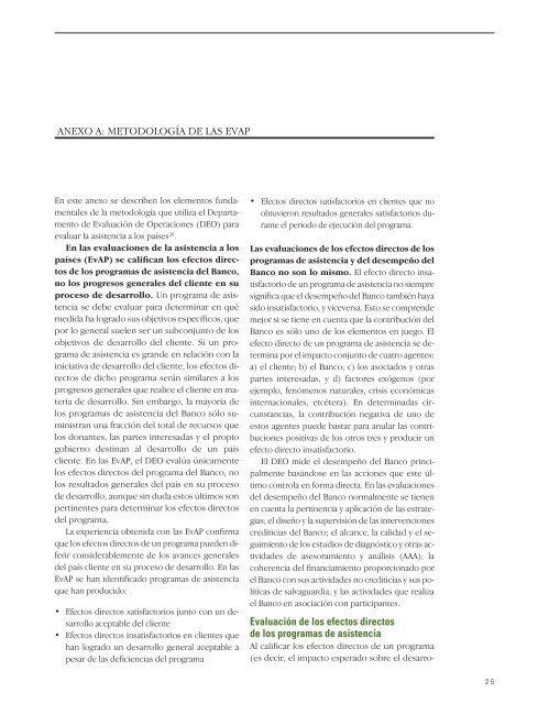 Estudio retrospectivo sobre las evaluaciones de la asistencia a los ...