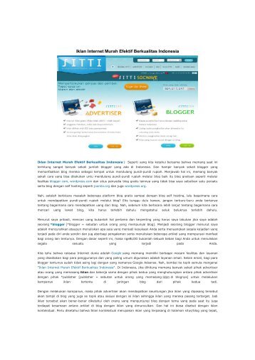 Iklan Internet Murah Efektif Berkualitas Indonesia.pdf