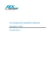 Quarterly FIT Rate Reliability Monitor- Test Report ... - PLX Technology