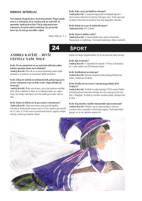 Krik 1 - Osnovna Å¡ola Franceta PreÅ¡erna Kranj