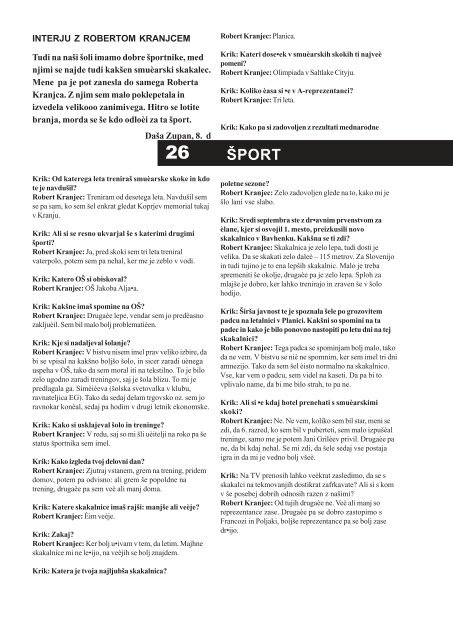 Krik 1 - Osnovna Å¡ola Franceta PreÅ¡erna Kranj