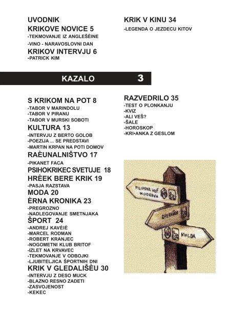 Krik 1 - Osnovna Å¡ola Franceta PreÅ¡erna Kranj