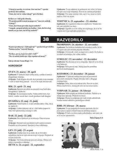 Krik 1 - Osnovna Å¡ola Franceta PreÅ¡erna Kranj