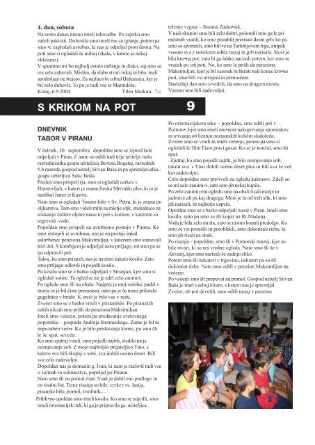 Krik 1 - Osnovna Å¡ola Franceta PreÅ¡erna Kranj