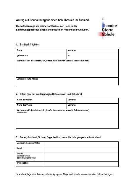 Antrag auf Beurlaubung fÃ¼r einen Schulbesuch im Ausland (pdf)