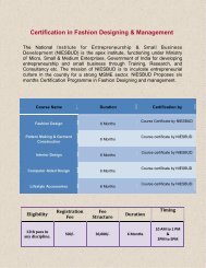 Certification in Fashion Designing & Management - niesbud