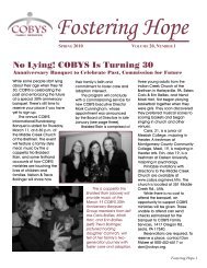 No Lying! COBYS Is Turning 30 - COBYS Family Services