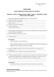 CHESTIONAR ENERGETIC PENTRU MARE CONSUMATOR - Enel