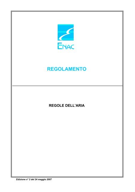 Regole dell'Aria - Edizione 2 - Enac